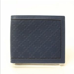 Gucci Wallet Blue Leather